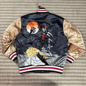 Headgear Classics Samurai Jack Satin Varsity Bomber Jacket Men Sz M New